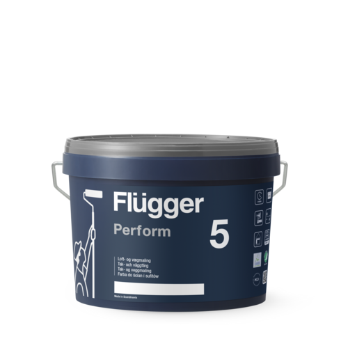 Flügger Perform 5 | Matowa farba do ścian i sufitów